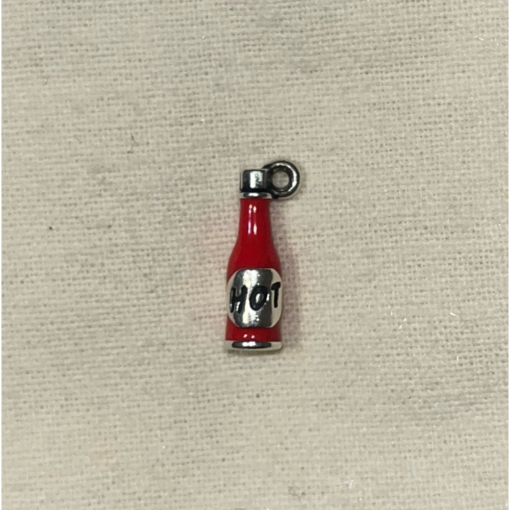 Enamel "Hot" Sauce Charm